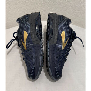Brooks Beast 16 Men's Size 9.5 2E Wide Running Training Shoes Blue Gold